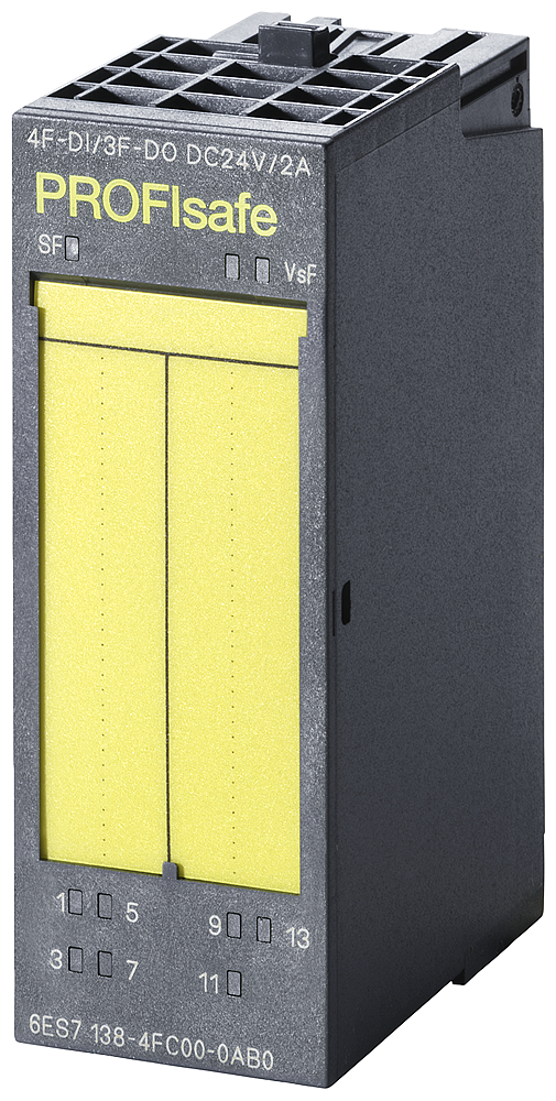 [Imagem ET 200S: EM 4 DI-F / 3 DO-F 24V DC / 2A 6ES71384FC010AB0 SIEMENS]