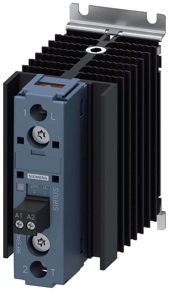 CONTATOR A SEMICONDUTOR DE 1 POLO CA 15/20 A/40 ºC 48-600 V/CC 24 V COM LIG 3RF33401BA06 SIEMENS