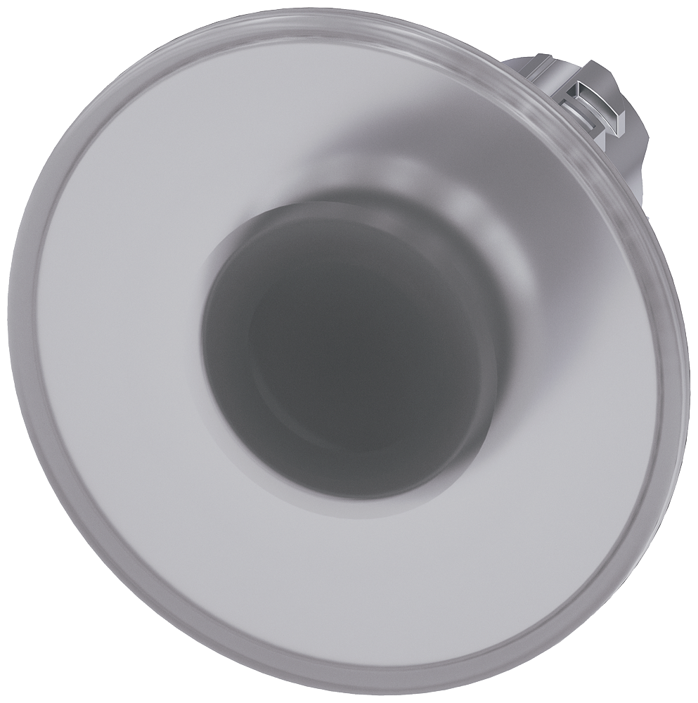 BOTÃO LUMINOSO EM FORMA DE COGUMELO 22 MM REDONDO METAL DE ALTO BRILHO T 3SU10511CA700AA0-ZY11 SIEMENS