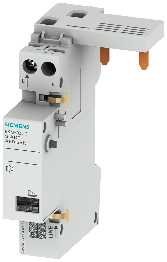 BLOCO DE INTERRUPTORES DE PROTEÇÃO AO FOGO AFDD 1-40A 230V PARA DISJUNTOR AU 5SM60242 SIEMENS