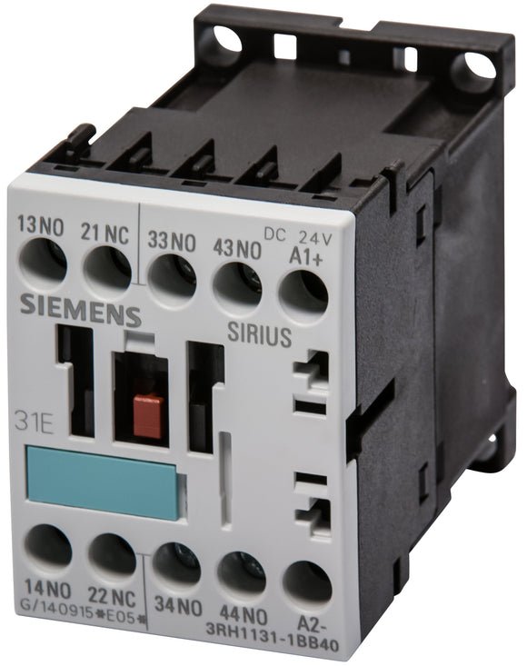 [Imagem CONTATOR AUX. 3NA+1NF 24VCC 3RH11311BB40 SIEMENS]