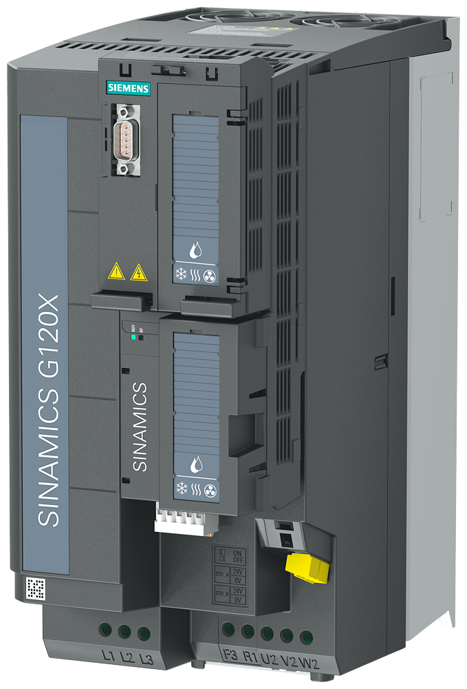[Imagem INVERSOR DE FREQUÊNCIA TRIFÁSICO G120X 5,5KW 22A 200/240V 47/63HZ 6SL32301YC221UB0 SIEMENS]