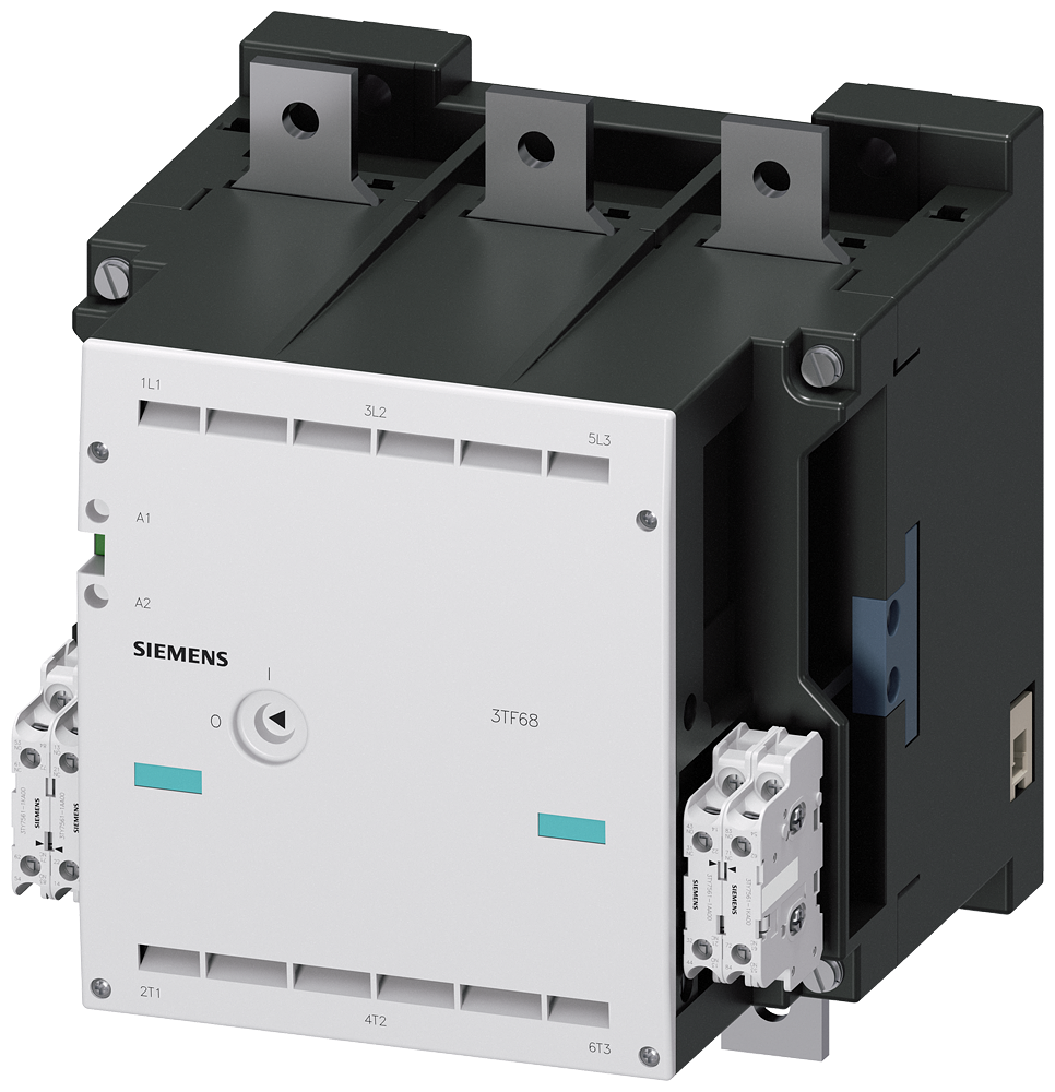 CONTATOR TAM. 14 DE 3 POLOS AC-3 335KW 400/380V (1000V) (4NO+4NC) 3TF68448CP7 SIEMENS