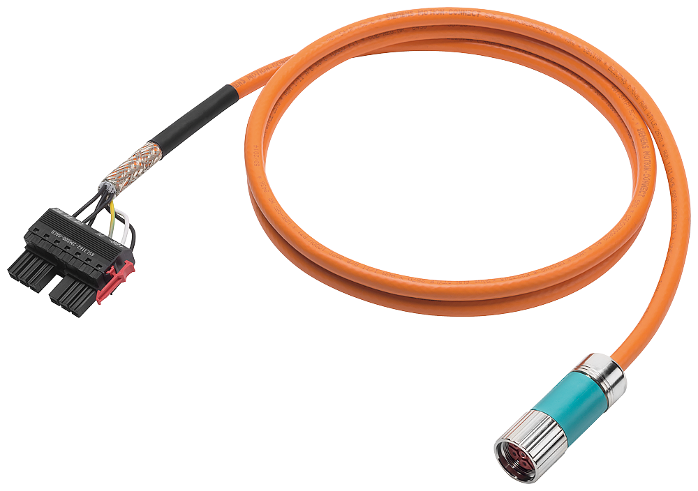 [Imagem do produto CABO DE POTÊNCIA 8M COM CONECTORES 4X1.5 6FX50025DN061AK0 SIEMENS]