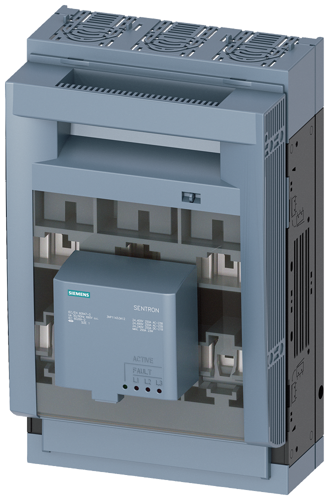 SECCIONADORA-FUSÍVEL SOB CARGA 3NP1 DE 3 POLOS NH1 250 A 3NP11431DA12 SIEMENS