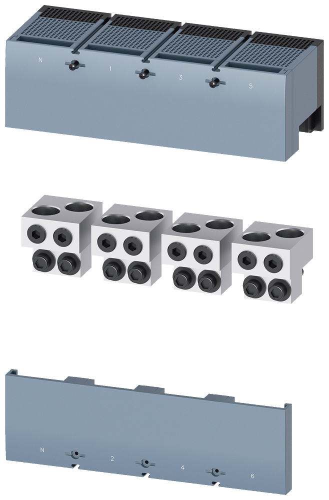 TERMINAL PARA CONDUTOR DE SEÇÃO CIRCULAR TA4.1 2X 400KCMIL - 750KCMIL PARA 2 3VA96740JJ24 SIEMENS