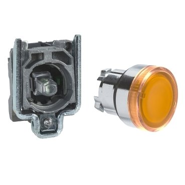 [Imagem BOTÃO 22MM METÁLICO LUMINOSO LED 110 120 XB4BW35G1 SCHNEIDER]
