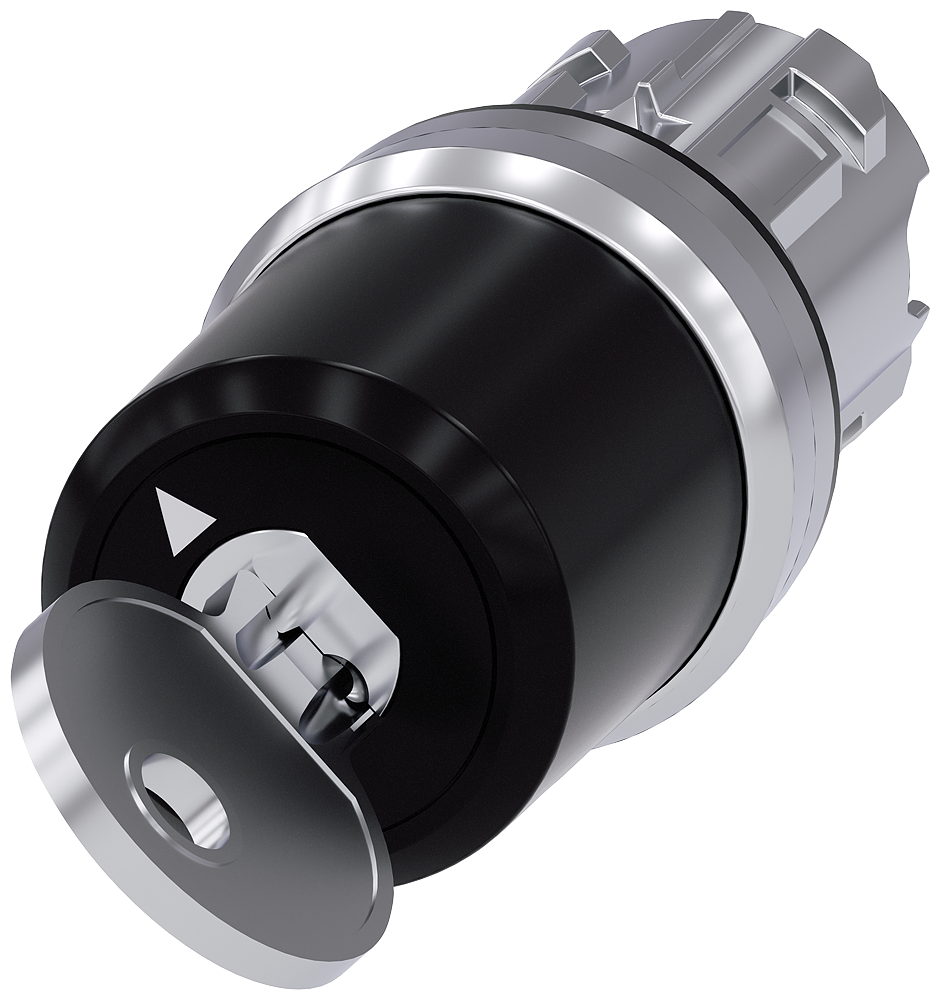 [Imagem do produto INTERRUPTOR DE CHAVE SIEMENS, 22MM, REDONDO, METAL, ALTO BRILHO, RETIRADA DA  3SU10505HF110AA0]