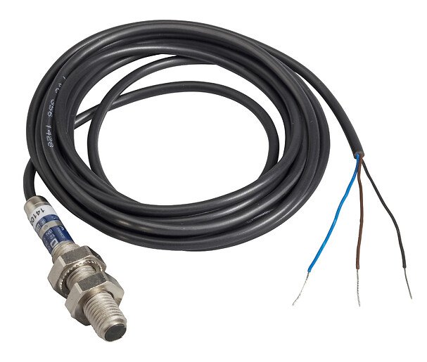 [Imagem SENSOR FOTOELÉTRICO M8 12-24VCC PNP 1NF CABO 2M  XUAH0525 TELEMECANIQUE]