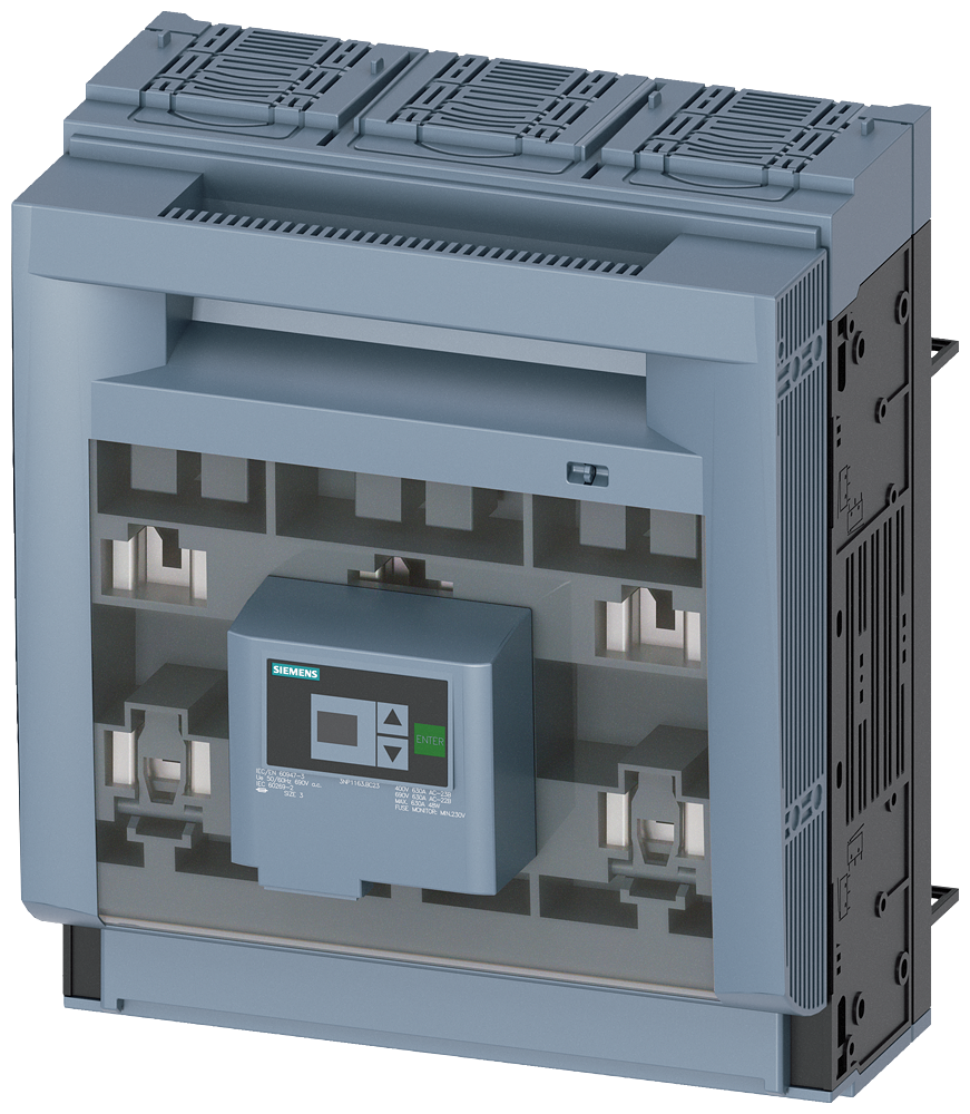SECCIONADORA-FUSÍVEL SOB CARGA 3NP1 DE 3 POLOS NH3 630 A 3NP11631BC23 SIEMENS