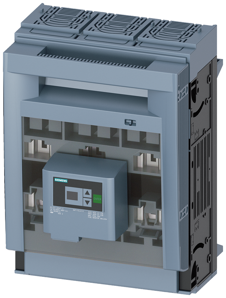 SECCIONADORA-FUSÍVEL SOB CARGA 3NP1 DE 3 POLOS NH2 400 A 3NP11531JC13 SIEMENS