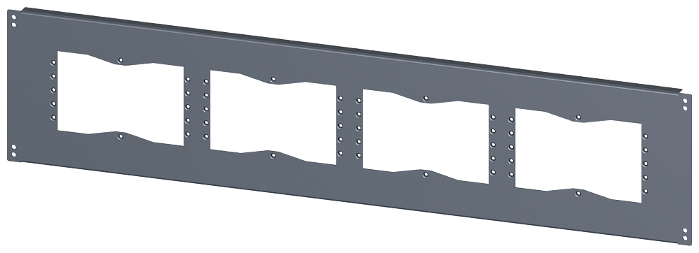 BASE COM CORTES PARA FLANGES IPXX P: 400 MM L: 1200 MM 8MF10242UB520 SIEMENS
