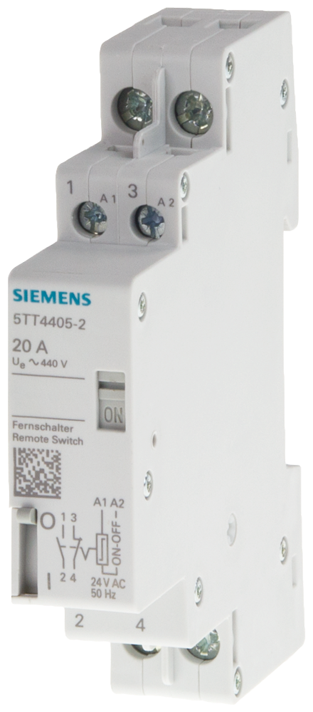 [Imagem RELE IMPULSO 1NO+1NC 20A 24VCC 5TT44155 SIEMENS]