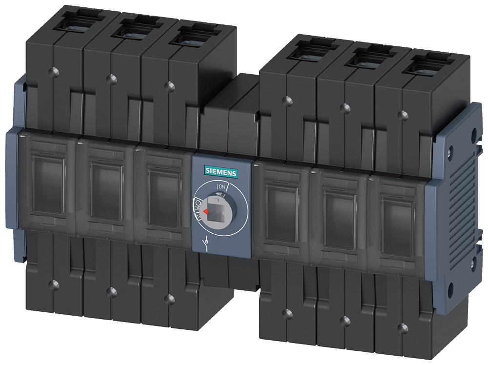 SECCIONADOR DE CORTE EM CARGA 100A TAM. 2 DE 6 POLOS CC ACIONAMENTO FRONTAL 3KD30602NE200 SIEMENS