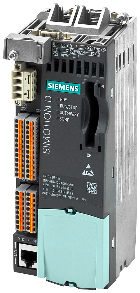 [Imagem do produto UNIDADE CONTROLE MOVIMENTO DRIVE-CLIQ 1 PROFIBUS 2 PORTAS PROF 6AU14102AD000AA0 SIEMENS]