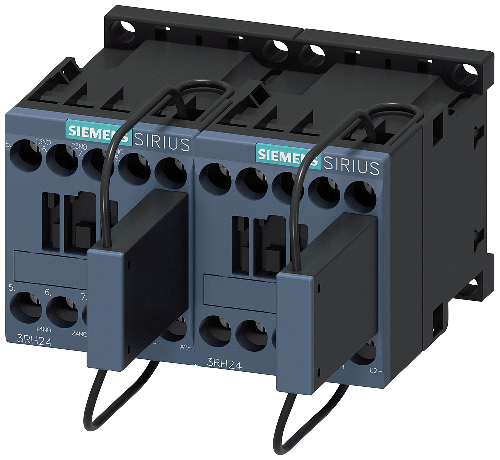 CONTATOR AUXILIAR ENGATADO PERCURSO 2 NA + 1 NF CC 24 V 0,7-1,25* US 3RH24221LB400LA0 SIEMENS