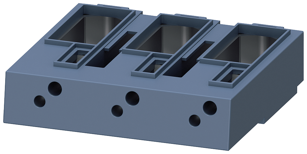 [Imagem BLOCO DE TERMINAIS COM MOLDURA PARA CONTATORES S10/S12 PARA RELÉ DE SOBRECARG 3RT19664G SIEMENS]