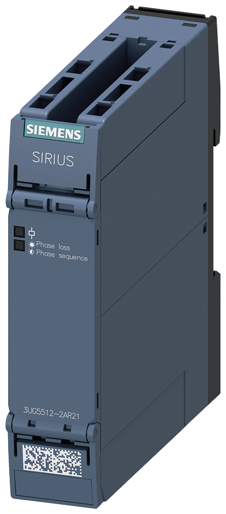 [Imagem do produto RELÉ DE MONITORAÇÃO DA REDE QUEDA DE FASE, SEQUÊNCIA DE FASES E ASSIMETRIA 1C 3UG55122AR21 SIEMENS]