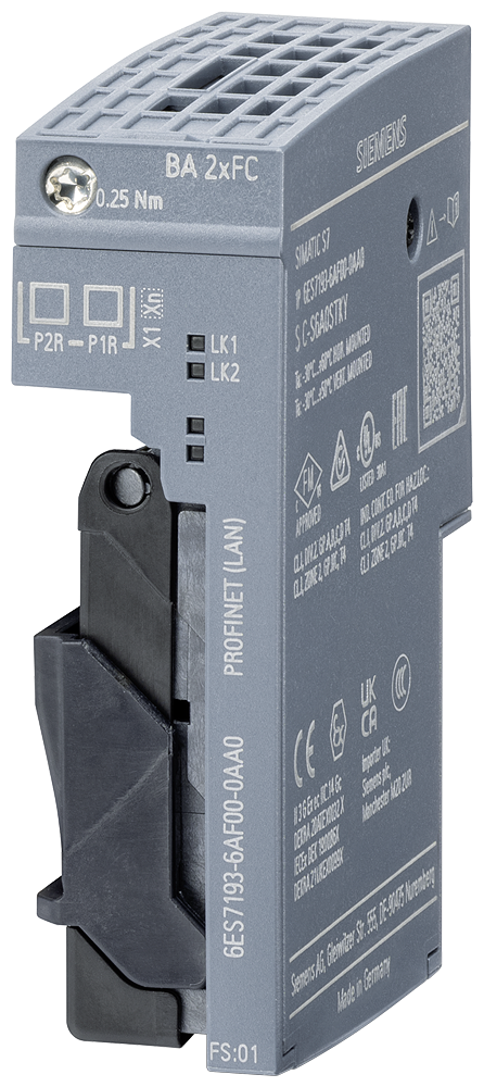 [Imagem ET200SP: BA 2X FC, PROFINET 6ES71936AF000AA0 SIEMENS]