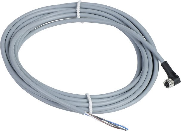 [Imagem CABO PVC 4P COM CONECTOR M8 FM C  XZCPV1041L5 TELEMECANIQUE]