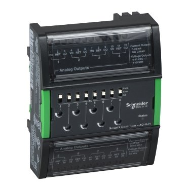 [Imagem do produto MÓDULO DE EXPANSÃO SMARTX AO 8 H 8 SAÍDAS ANALÓGICAS (0 10VDC OU 0 20MA) INTERRUPTORES DE CONTROLE MANUAL SXWAO8HXX10001 SCHNEIDER]