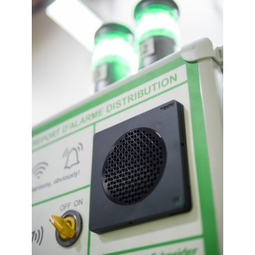 [Imagem EDITABLE VOICE ALARMS HARMONY XVS BLACK MOUNTING 96MM DIN RAIL NPN 12...24V DC XVSV9BBN SCHNEIDER]