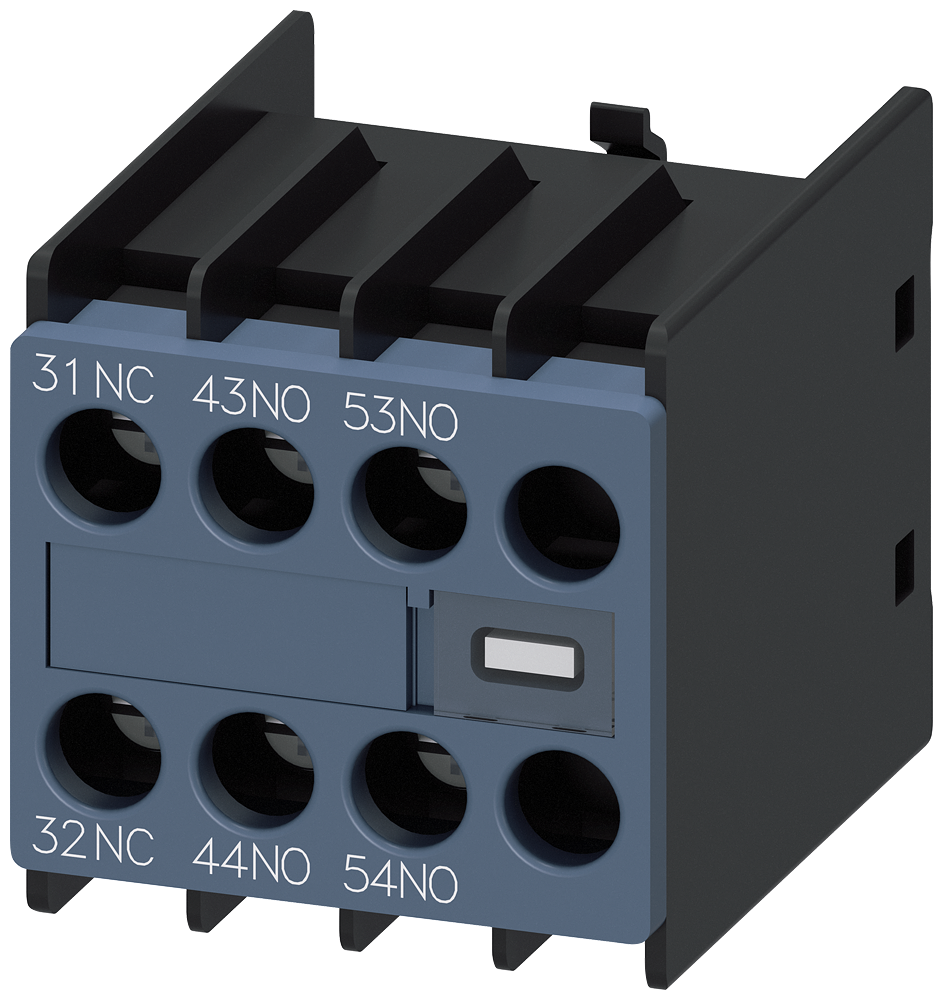 INTERRUPTOR AUXILIAR 2NA+1NF PASSAGEM DE CORRENTE 1NF 1NA 1NA VARIANTE E 3RH29111YA210MA0 SIEMENS