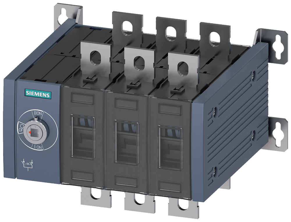 [Imagem do produto SECCIONADOR TRANSFORMADOR TRIPOLAR 400A 3KC03420PE000AA0 SIEMENS]