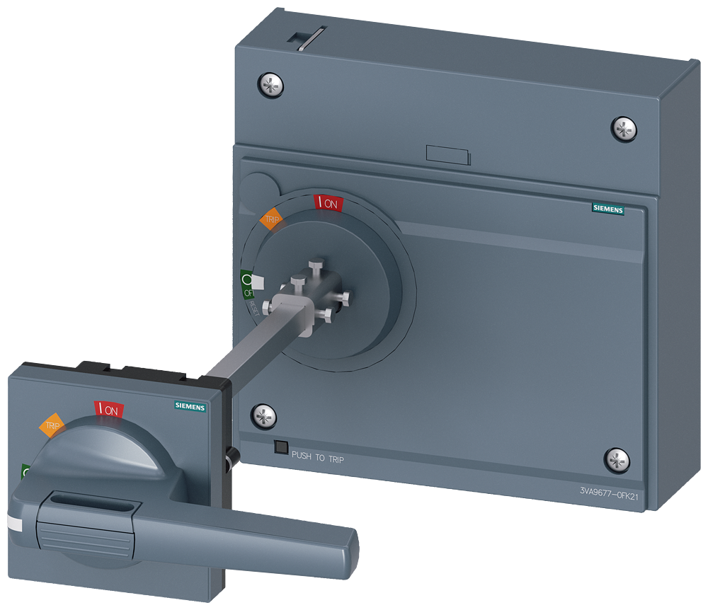 [Imagem ACIONAMENTO GIRATÓRIO DO ACOPLAMENTO DA PORTA PADRÃO IEC IP65 COM TRAVAMENTO ... 3VA96770FK21 SIEMENS]