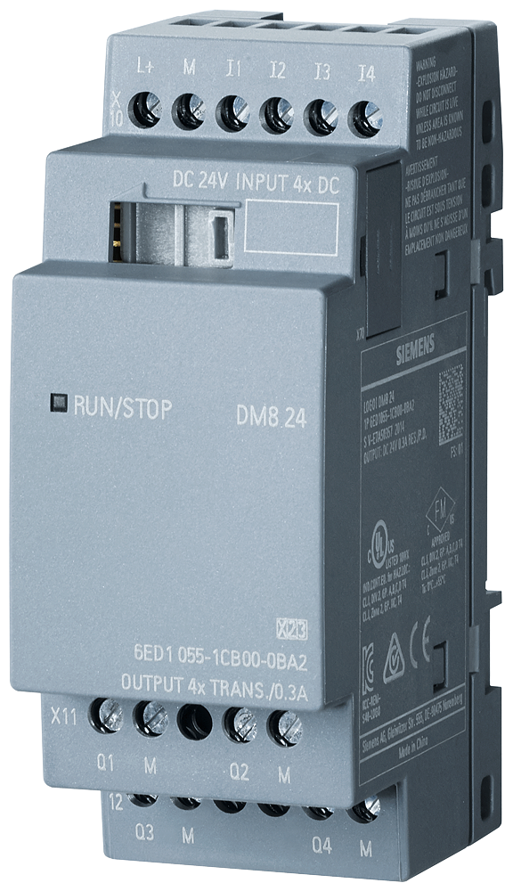 [Imagem do produto MÓDULO DE EXPANSÃO LOGO! DM8 24 P/ LOGO! 8 6ED10551CB000BA2 SIEMENS]