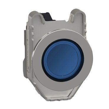 [Imagem SINALIZADOR MONOBLOCO FACEADO Ø30MM METÁLICO LED DE ALTO BRILHO AZUL 230/240VCA XB4FVM6 SCHNEIDER]