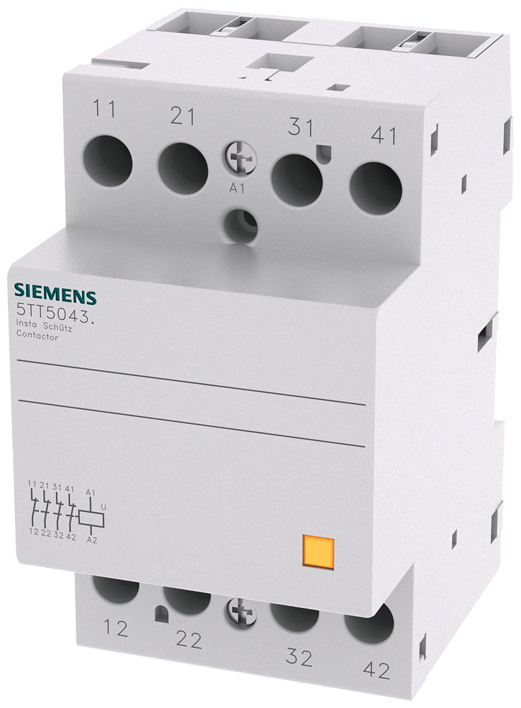 CONTATOR INSTA COM 4 CONTACTOS DE ABERTURAA CONTACTO PARA CA 230 V 400 V 40 5TT58432 SIEMENS
