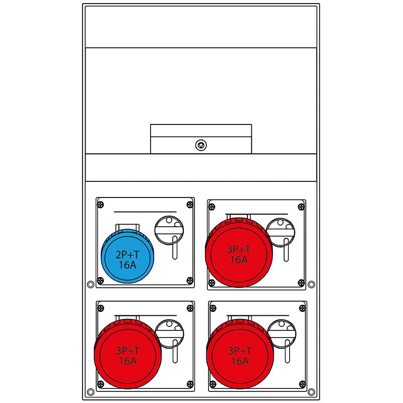 [Imagem do produto QUADRO DE DISTRIBUIÇÃO  550 IP66 670.6546-07 SCAME]