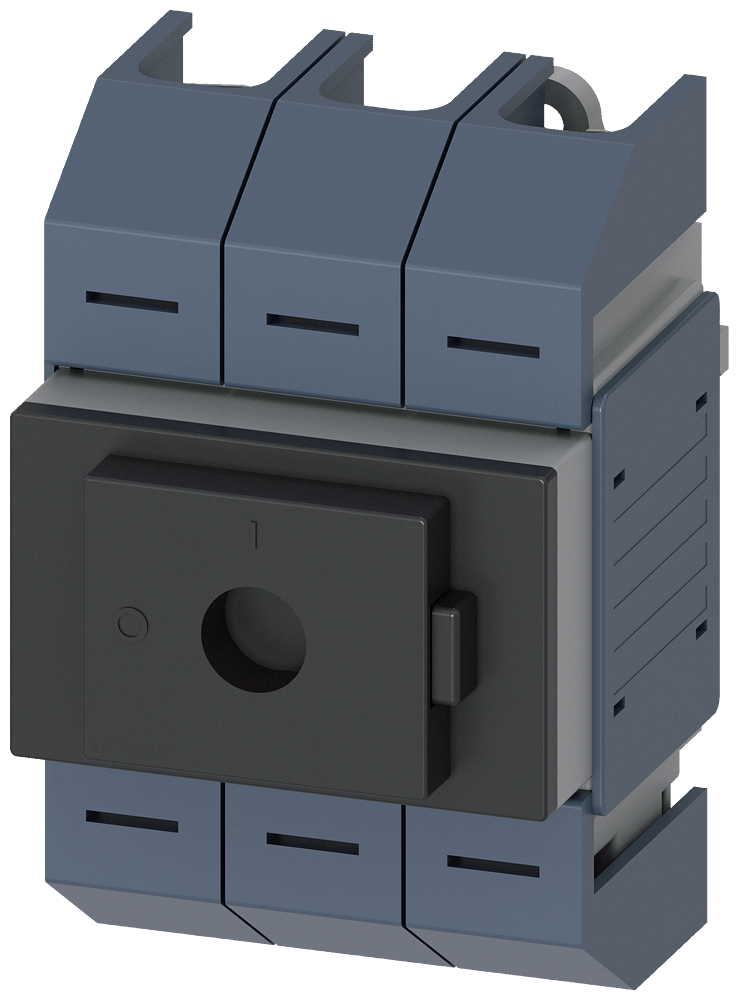 SECCIONADOR DE CORTE EM CARGA 63A TAM. 02 DE 3 POLOS ACIONAMENTO FRONTAL CE 3KD03302LG203 SIEMENS