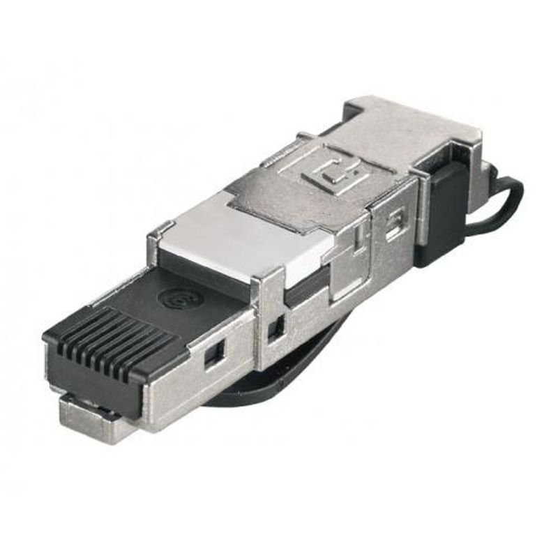 [Imagem CONECTOR RJ45 TOOL FREE - IE-PS-RJ45-FH-BK - IP20 1963600000 WEIDMULLER]