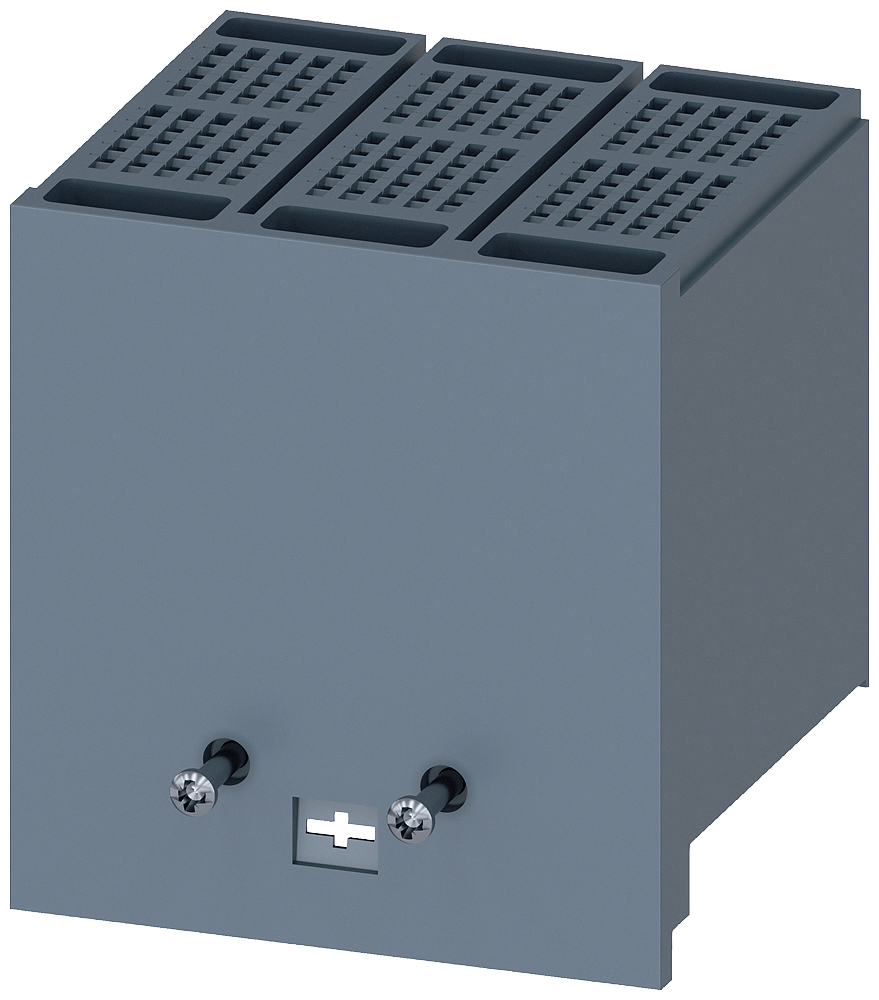 [Imagem TAMPA DE TERMINAL ESTENDIDA DE 3 POLOS 1 PEÇA ACESSÓRIOS PARA: 3VM10/11 3VM91110WF30 SIEMENS]