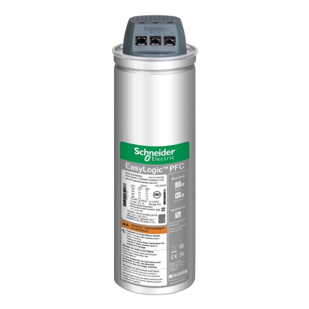 [Imagem CAPACITOR EASYCAN 7.5KVAR 220V 60HZ 3F SCHNEIDER]