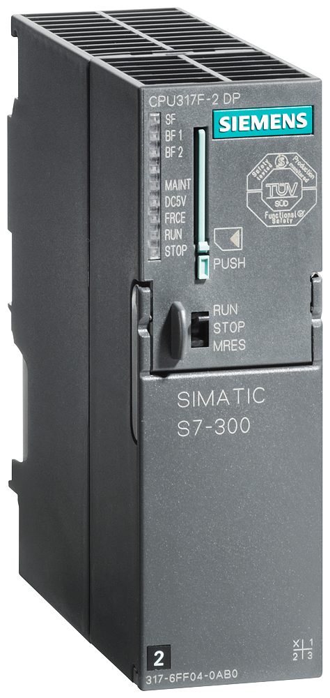 [Imagem do produto CPU COMPACTA 317F-2DP 1.5MB MPI/DP 12 MBIT/S SIMATIC S7-300 6ES73176FF040AB0 SIEMENS]