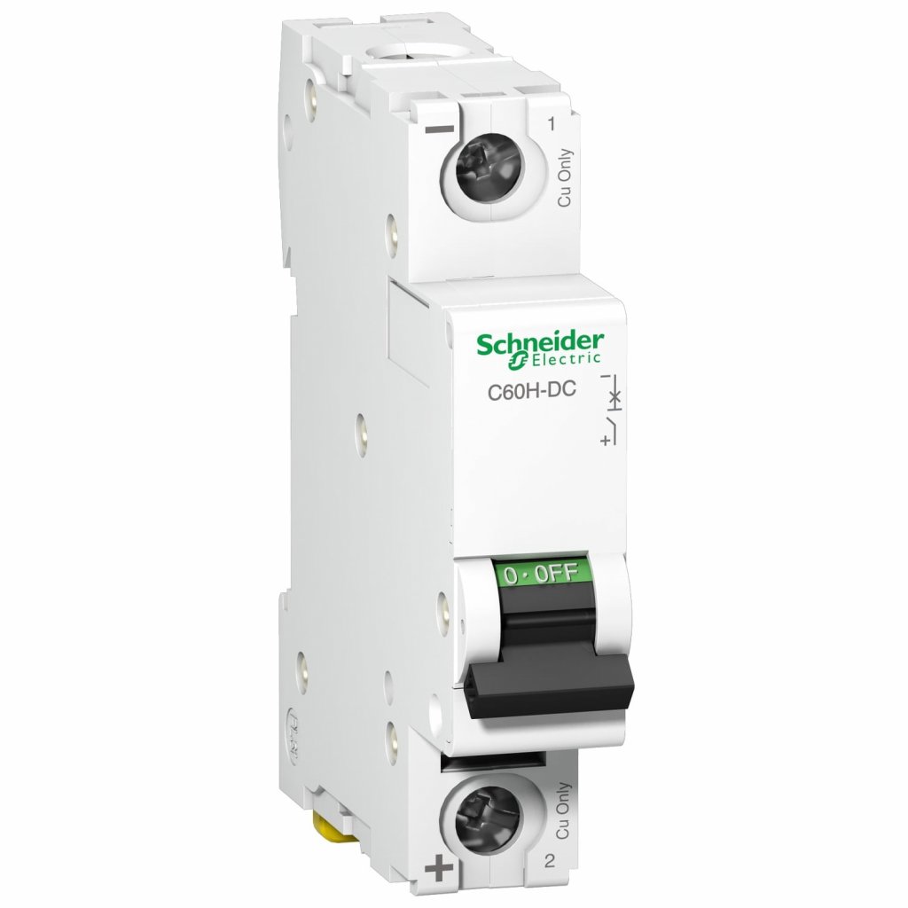 [Imagem DISJUNTOR C60HDC 1P CURVA C 1A 250VDC A9N61501 SCHNEIDER]