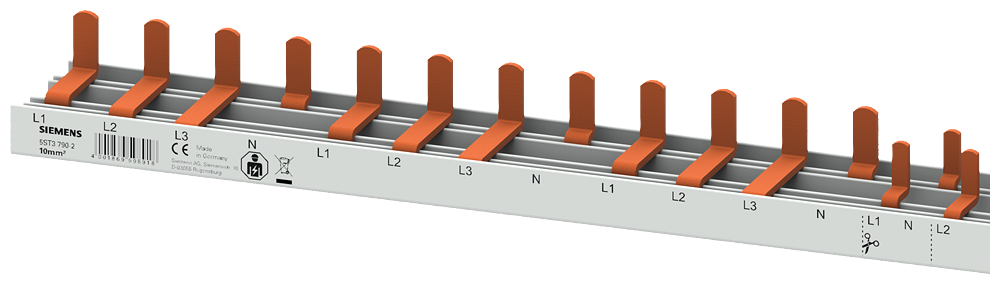 BARRAMENTO DE PINO 10MM2 DE 4 FASES 1X (3FA+N) + 2X (3FA+N) + 45X (1FA+N) 5ST37902 SIEMENS
