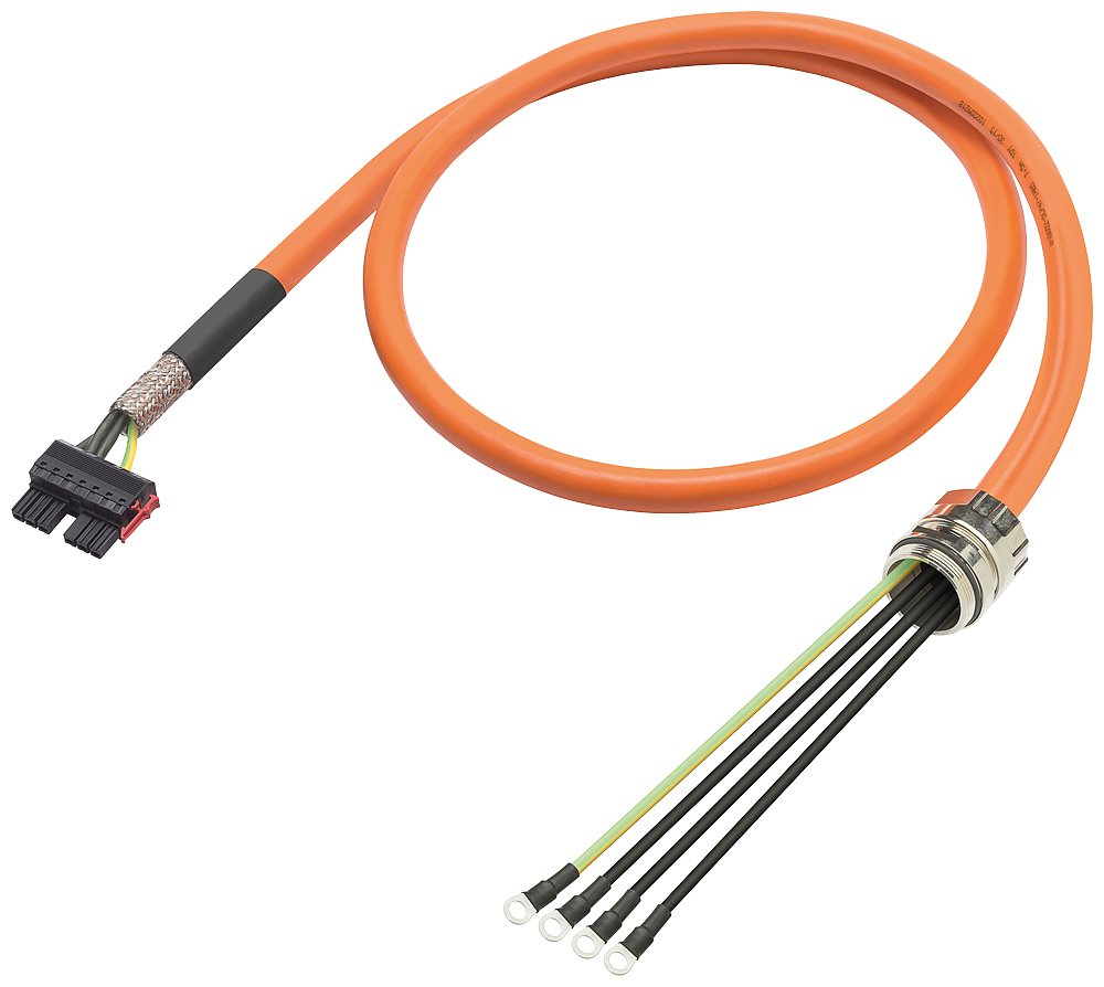 [Imagem CABO DE POTÊNCIA 10M COM CONECTORES 4X10 6FX80025CP471BA0 SIEMENS]