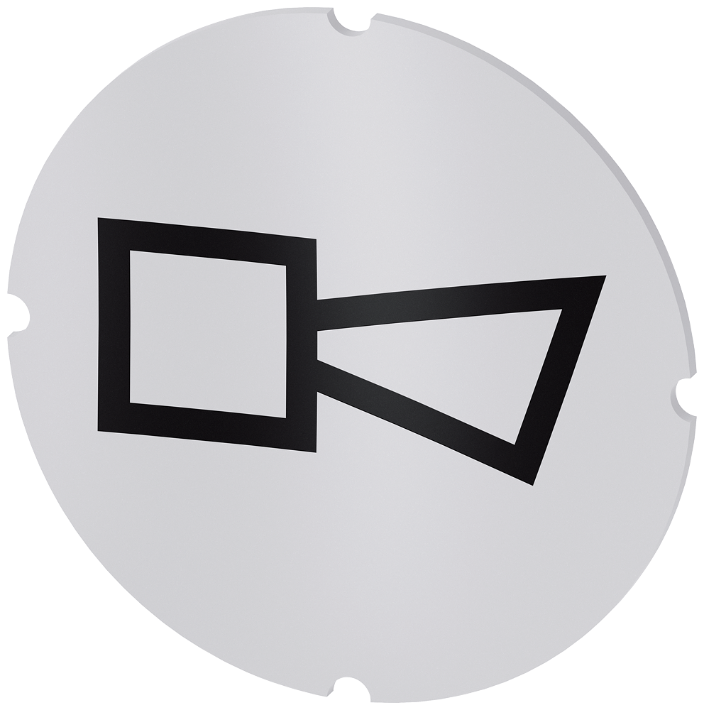 [Imagem do produto PLACA EMBUTIDA PARA BOTÃO DE PRESSÃO ILUMINADO, REDONDO, LEITOSO, SÍMBOLO: BU 3SU19000AB710RB0 SIEMENS]