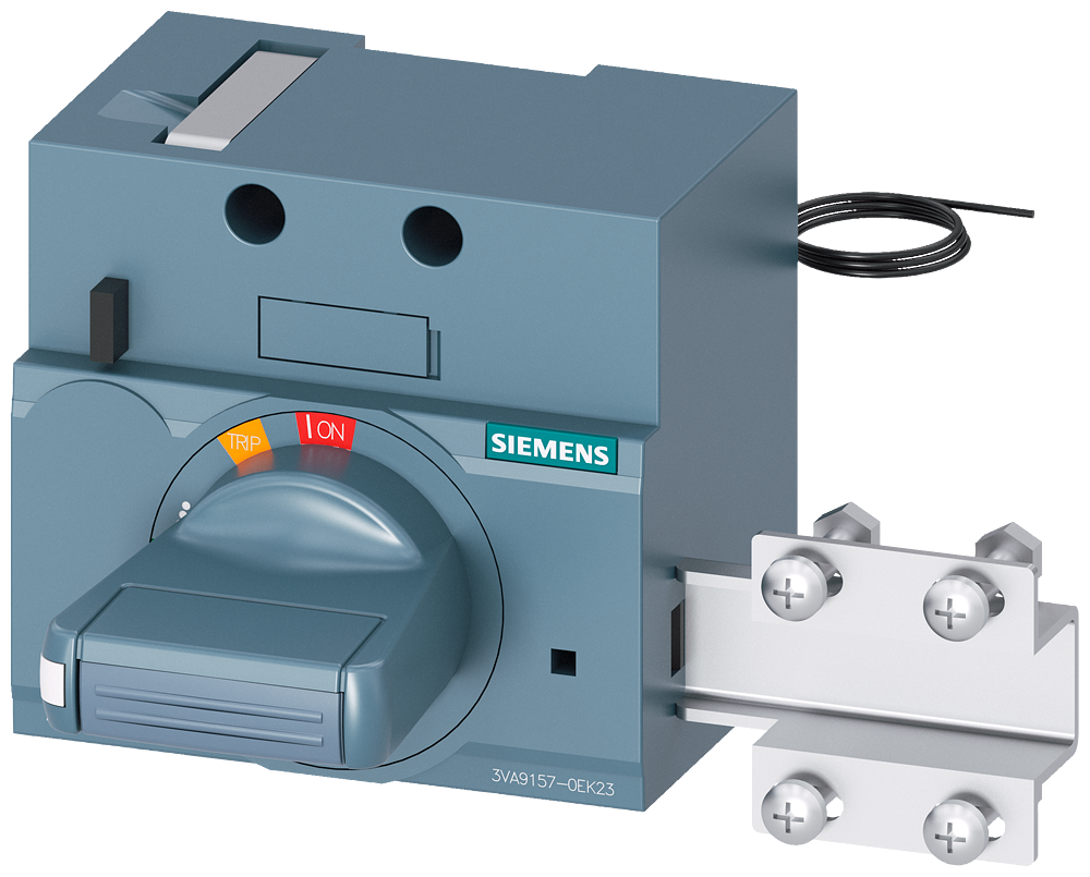 [Imagem ACIONAMENTO ROTATIVO FRONTAL PADRÃO COM TRAVAMENTO DA PORTA IEC IP30/40 KIT D 3VA91570EK23 SIEMENS]