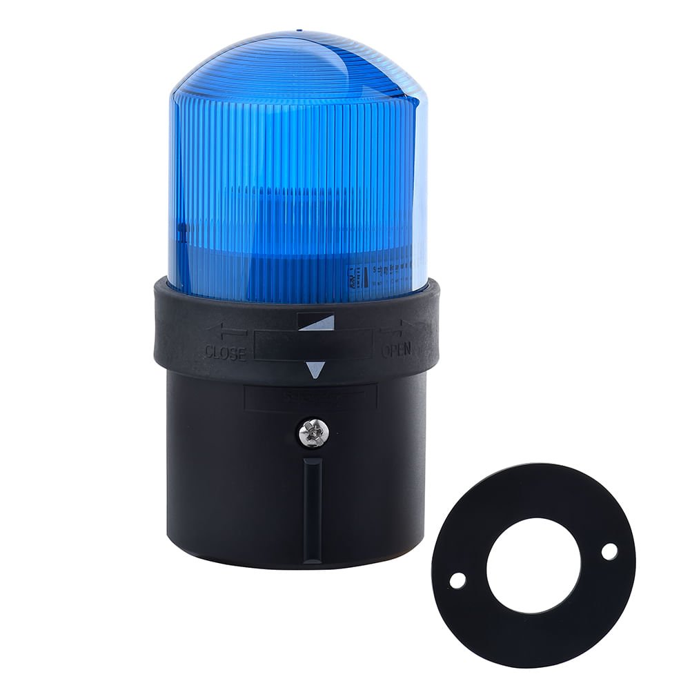 [Imagem COLUNA LUMINOSA COM ELEMENTO LED AZUL CONTINUO 220VIP65 XVBL0M6 SCHNEIDER]