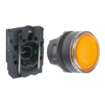 [Imagem BOTÃO 22MM PLÁSTICO  LUMINOSO ALIMENTAÇÃO DIRETA XB5AW3561 SCHNEIDER]