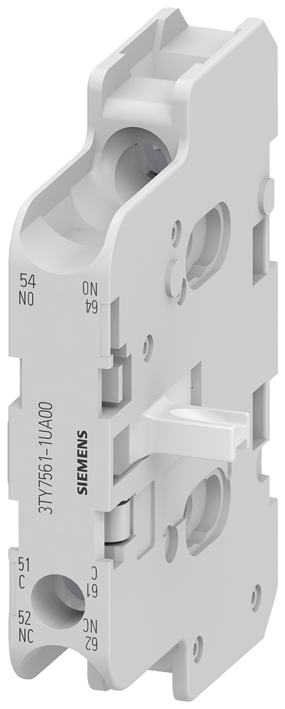 INTERRUPTOR AUXILIAR COMPATÍVEL ELETRONICAMENTE PARA 3TF44-69 3TK4/5 3TC4/5 3TY75611UA00 SIEMENS