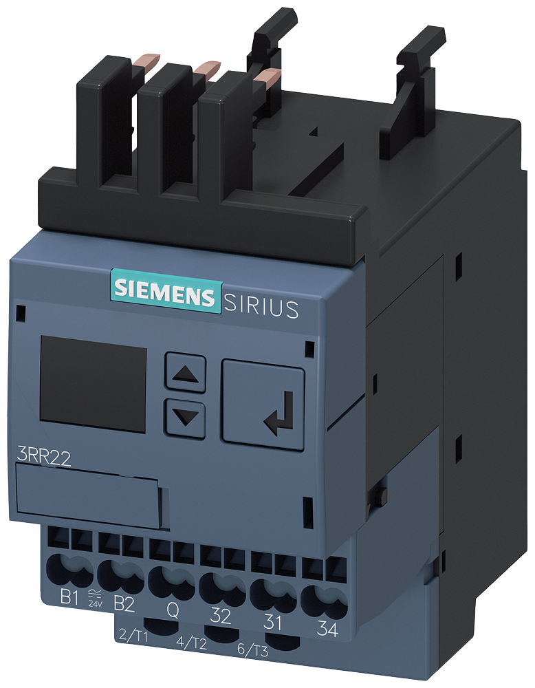 [Imagem RELÉ DE MONITORAMENTO MONTÁVEL EM CONTATOR 3RT2 TAM. S00 PADRÃO 1,6/16A 3RR22412FW30 SIEMENS]