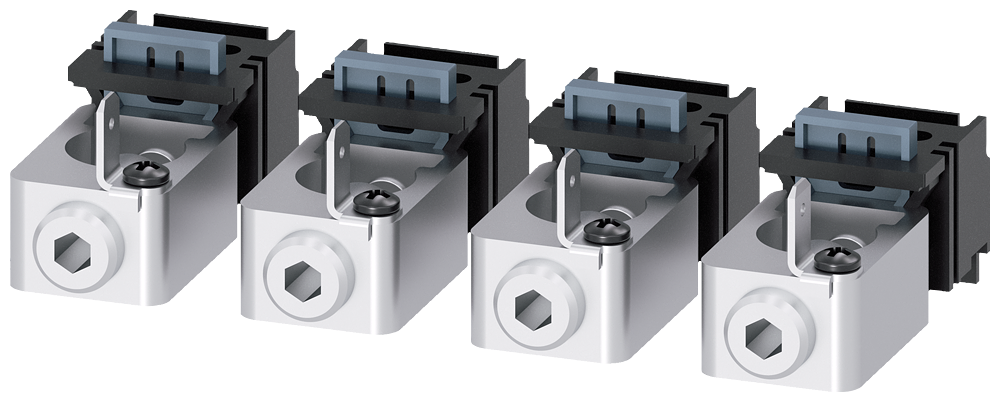 [Imagem TERMINAL PARA CONDUTOR DE SEÇÃO CIRCULAR COM TOMADA DE TENSÃO DO CONDUTOR AUX 3VA91140JG11 SIEMENS]