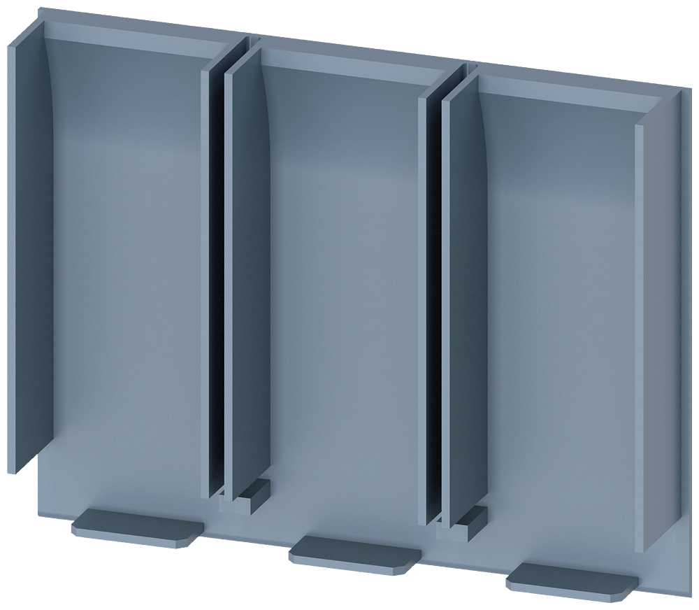 [Imagem PLACA DE ISOLAMENTO ESTENDIDA DE 3 POLOS 1 PEÇA ACESSÓRIOS PARA: 3VA51 3VA91310WJ30 SIEMENS]