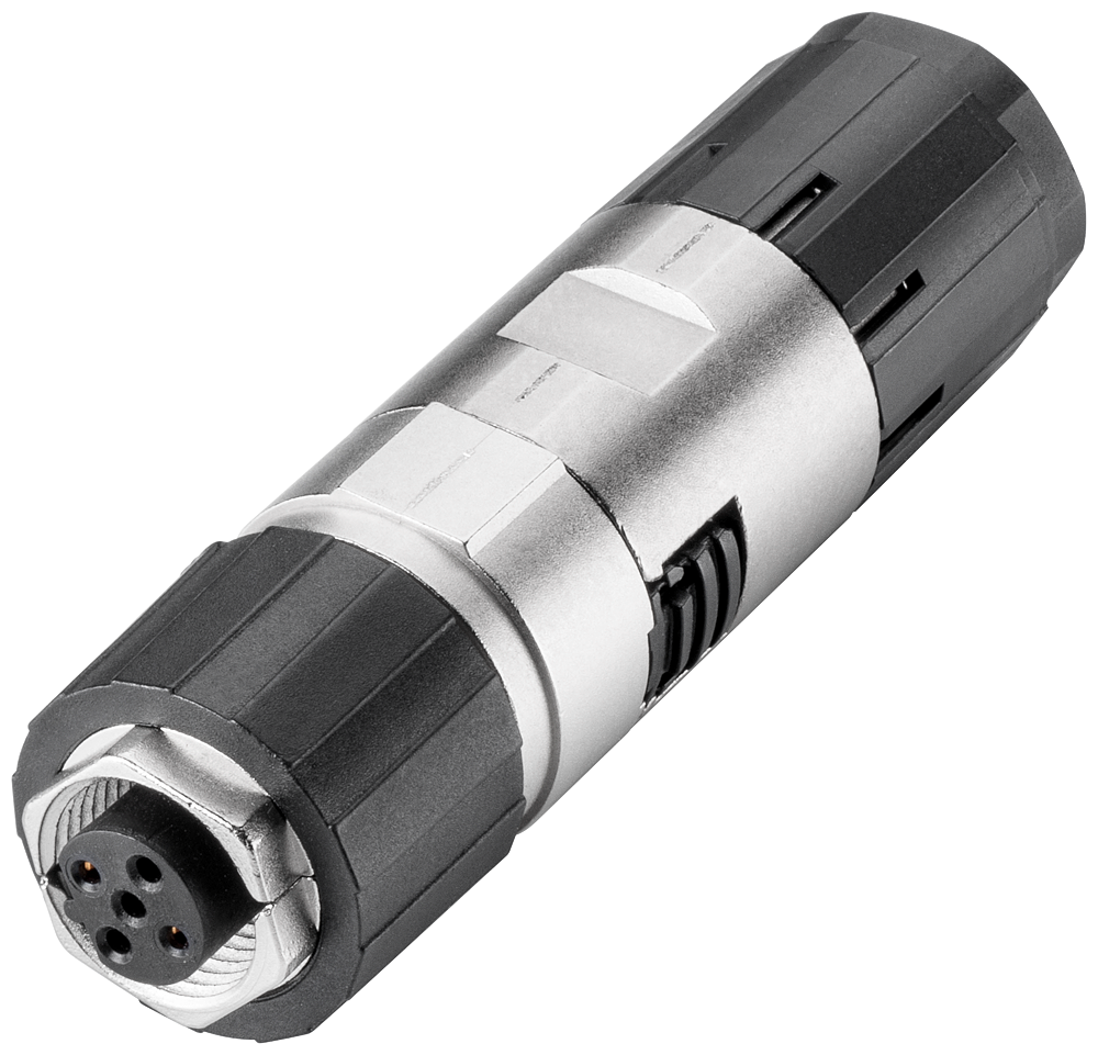 [Imagem CONECTOR DE CABO PROFIBUS FC M12 PRO PACOTE COM 5 PEÇAS 6GK19050EB10 SIEMENS]